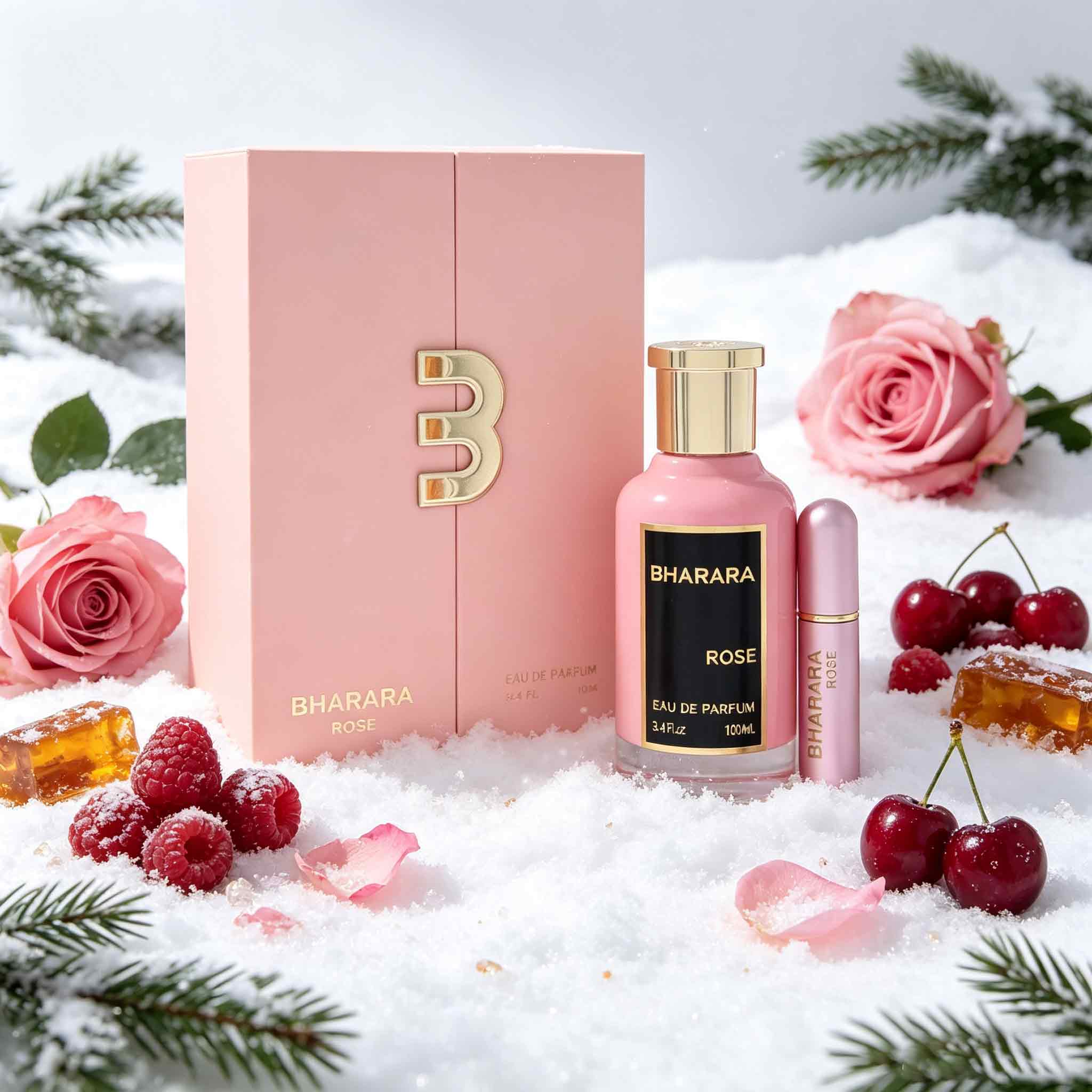 Perfume Fragrance Logo - 바라라 로즈 여성 향수 선물 세트,