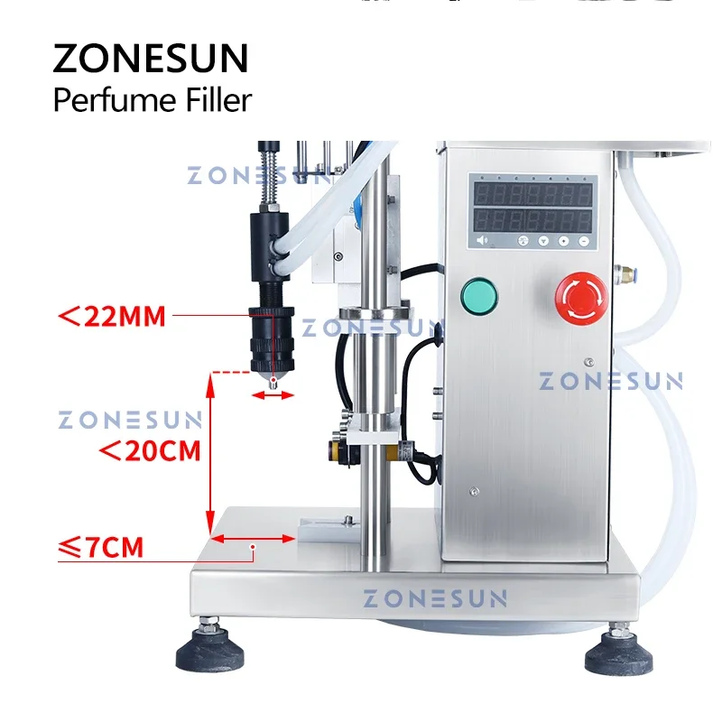 Perfume Fragrance Machine - ZONESUN ZS-YTZL500S 단일 헤드 공압 진공