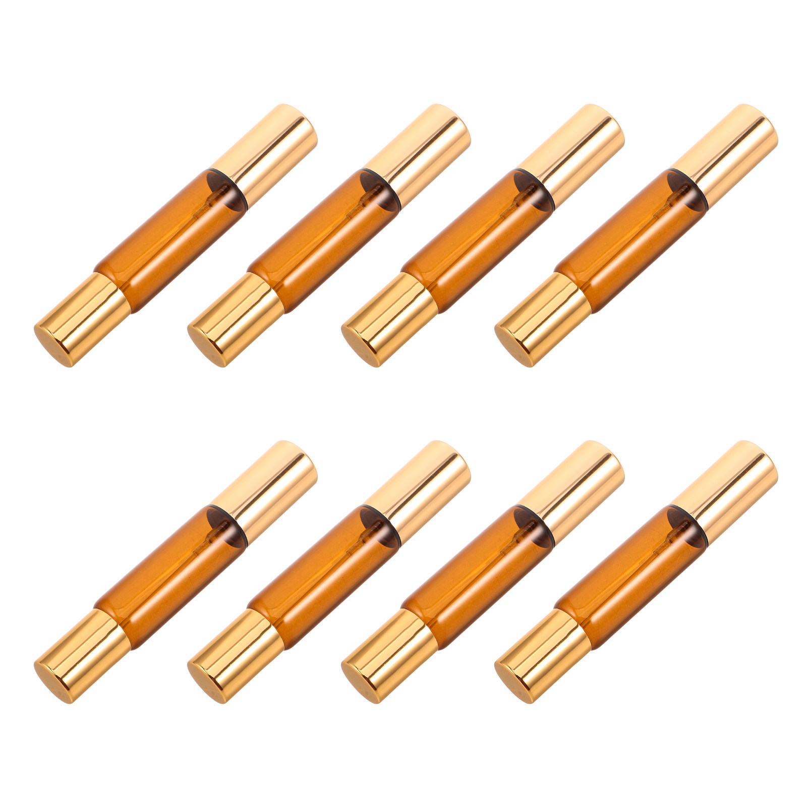 8Pcs 듀얼 헤드 앰버 유리 에센셜 오일 롤러 병 누 - On Perfume & Fragrance Kota Bogor 리뷰 및 가격