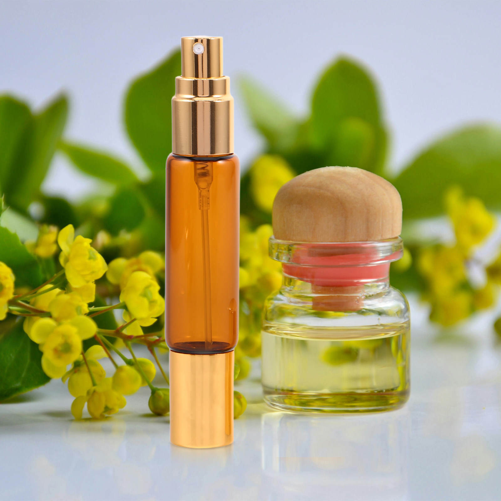 8Pcs 듀얼 헤드 앰버 유리 에센셜 오일 롤러 병 누 - On Perfume & Fragrance Kota Bogor 리뷰 및 가격